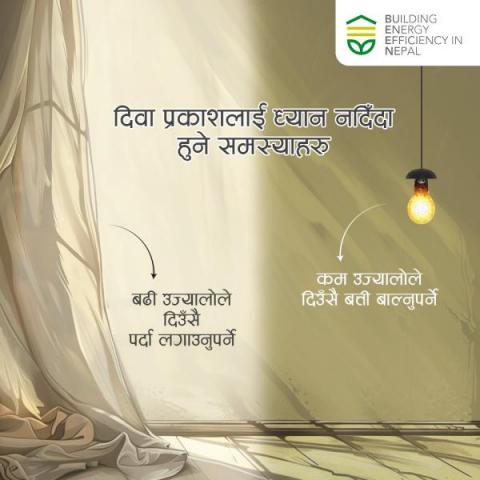 दिवा प्रकाशको सही उपयोगले तपाईंको घरलाई प्राकृतिक उज्यालो दिन्छ, साथै बस्न र काम गर्नका लागि आरामदायी वातावरण कायम राख्छ । त्यसैले, घर बनाउँदा दिवा प्रकाशको सही उपयोग गरौं ।